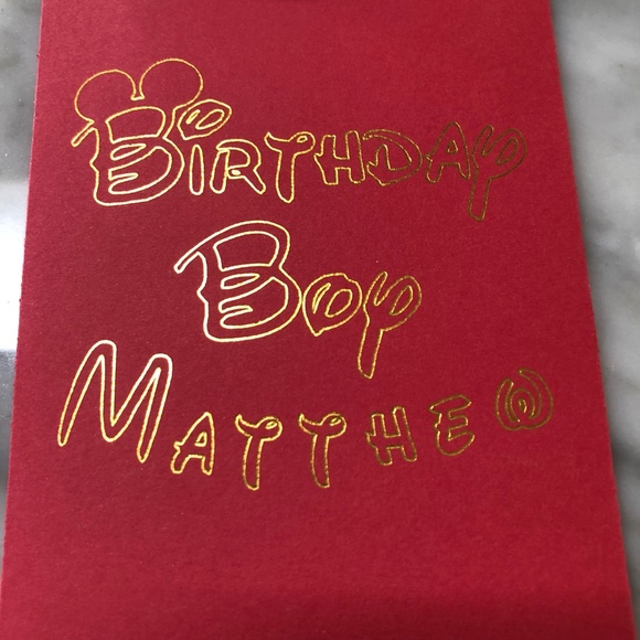 Personalized & Customized Disney Mickey Mouse Birthday Boy Gift Money Envelope - Picture 5 of 9
